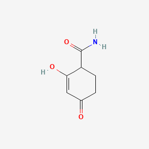 molecular formula C7H9NO3 B13837648 2-Hydroxy-4-oxocyclohex-2-ene-1-carboxamide 