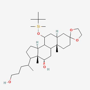 molecular formula C32H58O5Si B13837672 1-Phenethylpiperazine; 4-Phenethylpiperazine; N-(2-Phenylethyl)piperazine; N-(ss-Phenylethyl)piperazine; N-Phenethylpiperazine 