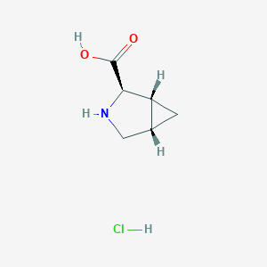 molecular formula C6H10ClNO2 B1383768 (1R,2R,5S)-rel-3-azabicyclo[3.1.0]hexane-2-carboxylic acid, hydrochloride CAS No. 73804-69-0