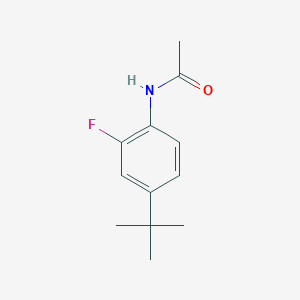 molecular formula C12H16FNO B13837680 N-(4-(t-butyl)-2-fluorophenyl)acetamide 