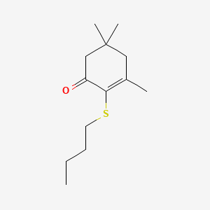 molecular formula C13H22OS B13837715 2-(butylthio)-3,5,5-triMethyl-2-cyclohexen-1-one 