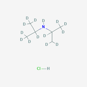 molecular formula C6H16ClN B13837728 Di-iso-propyl-d14-amine hcl 