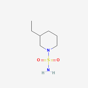 molecular formula C7H16N2O2S B13837734 1-Piperidinesulfonamide, 3-ethyl- 