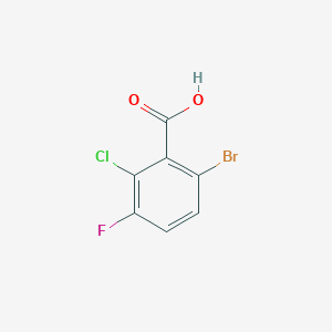 molecular formula C7H3BrClFO2 B1383777 6-溴-2-氯-3-氟苯甲酸 CAS No. 1805210-52-9