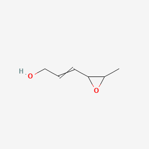 molecular formula C6H10O2 B13837774 3-(3-Methyloxiran-2-yl)prop-2-en-1-ol 