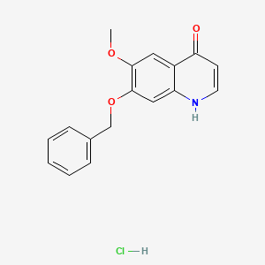 7-Benzyloxy-4-hydroxy-6-methoxyquinoline Hydrochloride