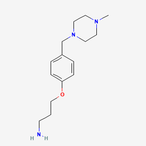 3-(4-((4-Methylpiperazin-1-yl)methyl)phenoxy)propan-1-amine