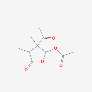 (3-Acetyl-3,4-dimethyl-5-oxooxolan-2-yl) acetate