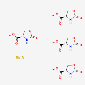 Rhodium,bis(acetonitrile)tetrakis[m-[methyl 2-(oxo-ko)-4-oxazolidinecarboxylato-kn3]]di-,(rh-rh),stereoisomer(9ci)