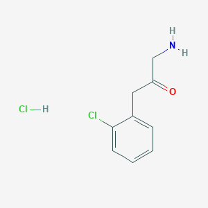 molecular formula C9H11Cl2NO B1383783 1-Amino-3-(2-chlorophenyl)propan-2-one hydrochloride CAS No. 2097937-25-0