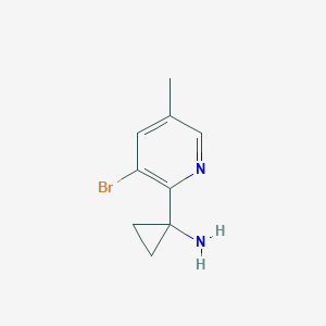 1-(3-Bromo-5-methylpyridin-2-yl)cyclopropan-1-amine