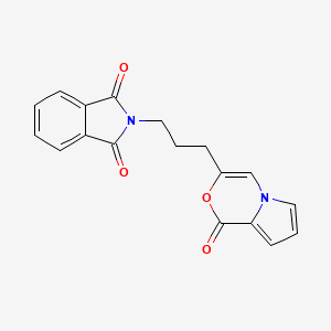 2-(3-(1-Oxo-1H-pyrrolo[2,1-c][1,4]oxazin-3-yl)propyl)isoindoline-1,3-dione