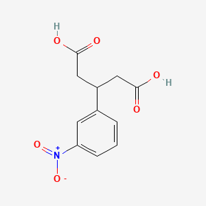 molecular formula C11H11NO6 B13837856 3-(3-Nitrophenyl)pentanedioic acid CAS No. 93534-70-4