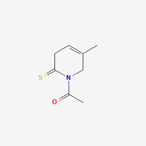 1-(3-Methyl-6-sulfanylidene-2,5-dihydropyridin-1-yl)ethanone