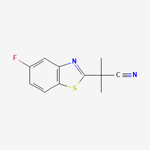 2-(5-Fluoro-1,3-benzothiazol-2-yl)-2-methylpropanenitrile