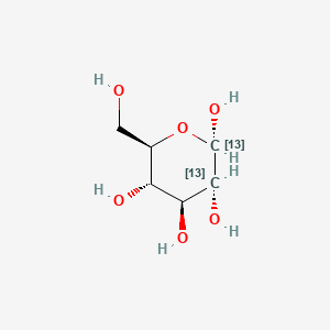 molecular formula C6H12O6 B13837878 alpha-D-glucose-1,2-((13)C2) 