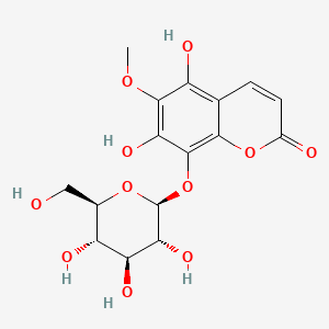 molecular formula C16H18O11 B13837880 5-Hydroxyfraxetin 8-beta-D-Glucoside 