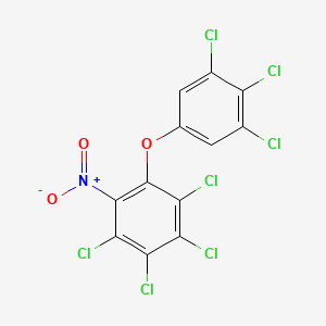 molecular formula C12H2Cl7NO3 B13837892 3,4,5-Trichlorophenoxy-O-tetrachloronitrobenzene 