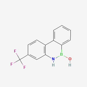 molecular formula C13H9BF3NO B13837906 3-(Trifluoromethyl)dibenzo[c,e][1,2]azaborinin-6(5H)-ol 