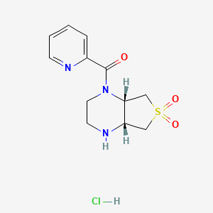 (4aR,7aS)-1-(pyridin-2-ylcarbonyl)octahydrothieno[3,4-b]pyrazine 6,6-dioxide hydrochloride