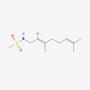 molecular formula C11H21NO2S B13837912 (E)-N-(3,7-dimethylocta-2,6-dien-1-yl)methanesulfonamide 