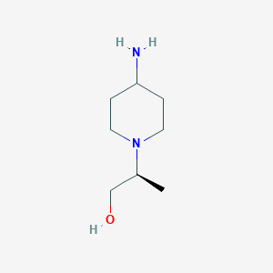 molecular formula C8H18N2O B1383793 (S)-2-(4-氨基哌啶-1-基)丙醇-1 CAS No. 1217687-27-8