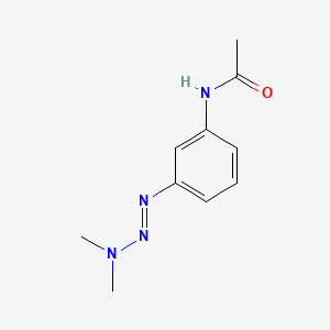 molecular formula C10H14N4O B13837977 3,3-DiMe-1-(3-acetylAmPh)triazene CAS No. 59971-41-4