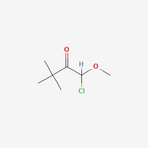 molecular formula C7H13ClO2 B13838041 2-Butanone, 1-chloro-1-methoxy-3,3-dimethyl- 