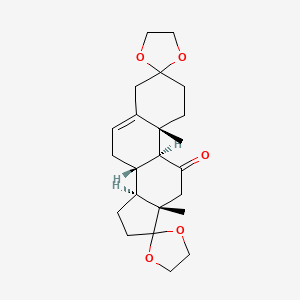 Androst-5-ene-3,11,17-trione, Cyclic 3,17-Bis(1,2-ethanediyl acetal)