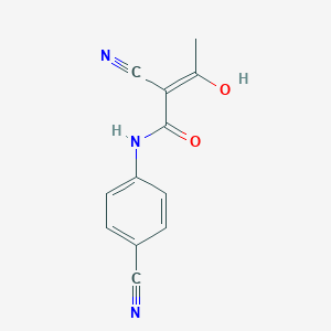 (2Z)-2-Cyano-N-(4-cyanophenyl)-3-hydroxy-2-Butenamide