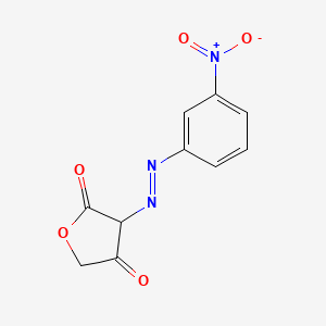 3-[(3-Nitrophenyl)diazenyl]oxolane-2,4-dione