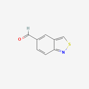 molecular formula C8H5NOS B1383814 Benzo[c]isothiazole-5-carbaldehyde CAS No. 1824338-01-3