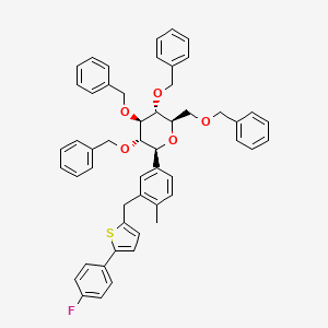 molecular formula C52H49FO5S B13838158 3,4,5-Tris(benzyloxy)-2-((benzyloxy)methyl) Canagliflozin 