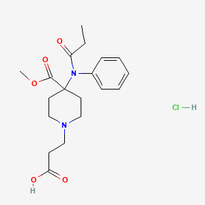 molecular formula C19H27ClN2O5 B13838170 Remifentanil Acid Hydrochloride 