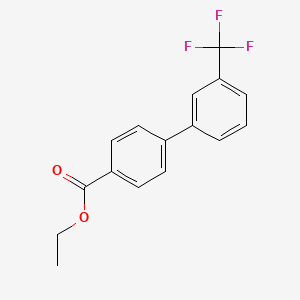 molecular formula C16H13F3O2 B13838199 3'-(Trifluoromethyl)biphenyl-4-carboxylic acid ethyl ester 