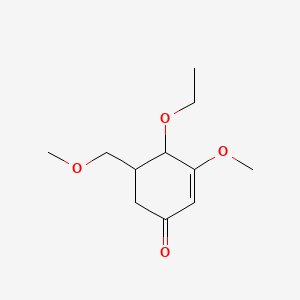 4-Ethoxy-3-methoxy-5-(methoxymethyl)cyclohex-2-en-1-one