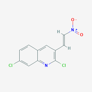 E-2,7-Dichloro-3-(2-nitro)vinylquinoline