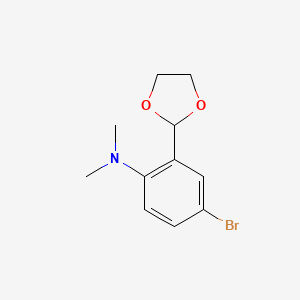 4-Bromo-2-(1,3-dioxolan-2-yl)-N,N-dimethylaniline