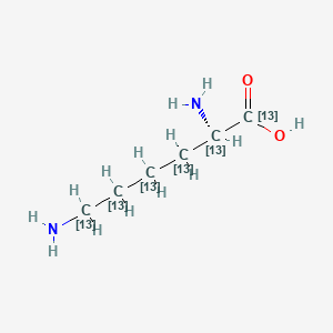 (2S)-2,6-diamino(1,2,3,4,5,6-13C6)hexanoic acid