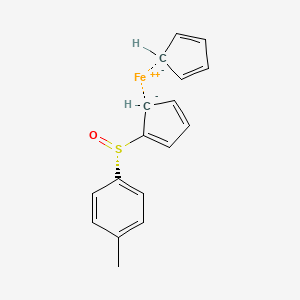 molecular formula C17H16FeOS B13838276 (S)-Ferrocenyl p-Tolyl Sulfoxide 