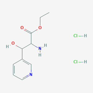 Ethyl 2-amino-3-hydroxy-3-(pyridin-3-YL)propanoate dihydrochloride