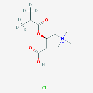 molecular formula C11H22ClNO4 B13838289 Isobutyryl L-Carnitine-d6 Chloride 