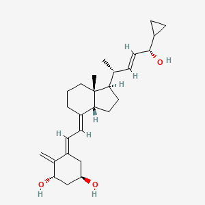 molecular formula C27H40O3 B13838304 (1R,3S,5E)-5-[(2E)-2-[(1R,3aR,7aR)-1-[(E,2R,5S)-5-cyclopropyl-5-hydroxypent-3-en-2-yl]-7a-methyl-2,3,3a,5,6,7-hexahydro-1H-inden-4-ylidene]ethylidene]-4-methylidenecyclohexane-1,3-diol 