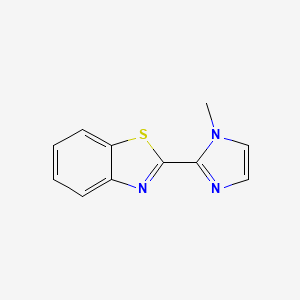 molecular formula C11H9N3S B13838305 2-(1-Methyl-1h-imidazol-2-yl)benzothiazole 