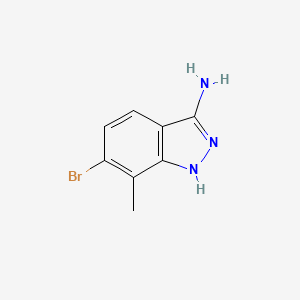 molecular formula C8H8BrN3 B1383832 6-Bromo-7-methyl-1H-indazol-3-amine CAS No. 1337881-21-6