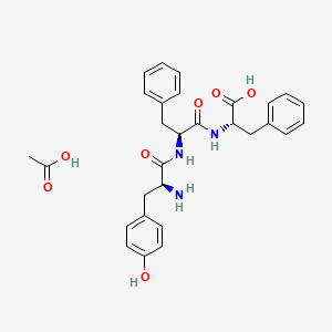 molecular formula C29H33N3O7 B13838348 H-Tyr-Phe-Pheacetate 