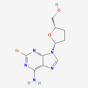 molecular formula C10H12BrN5O2 B13838365 2-Bromo-2',3'-dideoxyadenosine CAS No. 114849-57-9