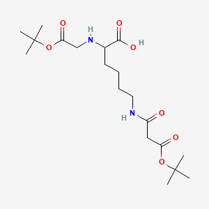 molecular formula C19H34N2O7 B13838388 Mono-tert-butyl Malonate-(N-Boc)-L-lysine 