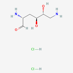 (2R,4S,5R)-2,6-diamino-4,5-dihydroxyhexanal;dihydrochloride