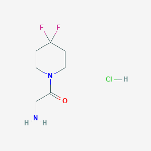 molecular formula C7H13ClF2N2O B1383844 2-Amino-1-(4,4-difluoropiperidin-1-yl)-ethanone hydrochloride CAS No. 2206244-08-6